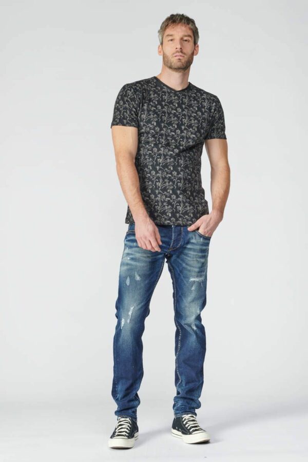 T.shirt feuillages noir – Image 2