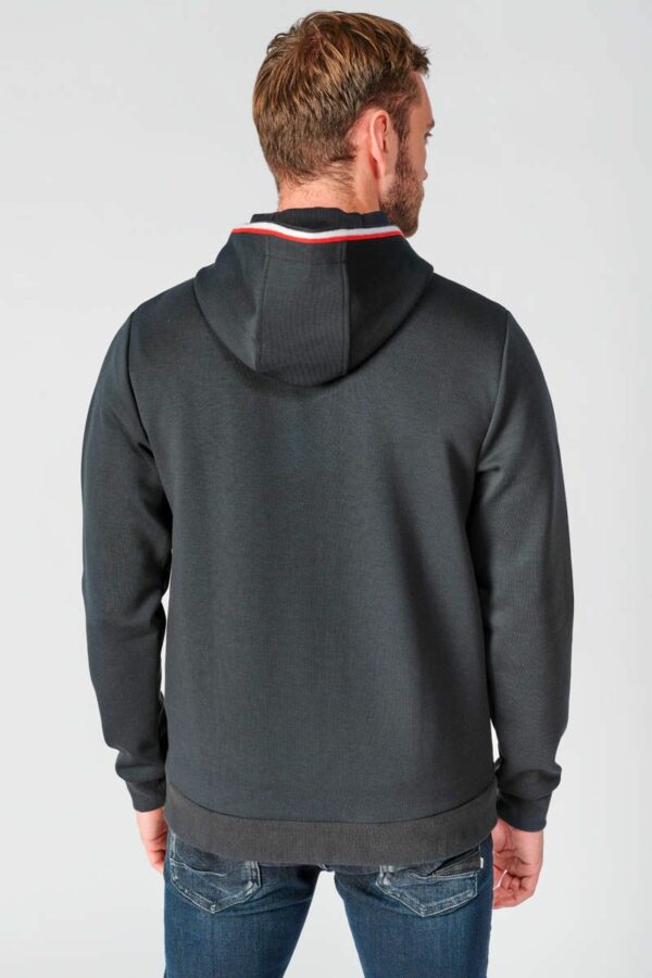Veste bi matière bleu marine – Image 2