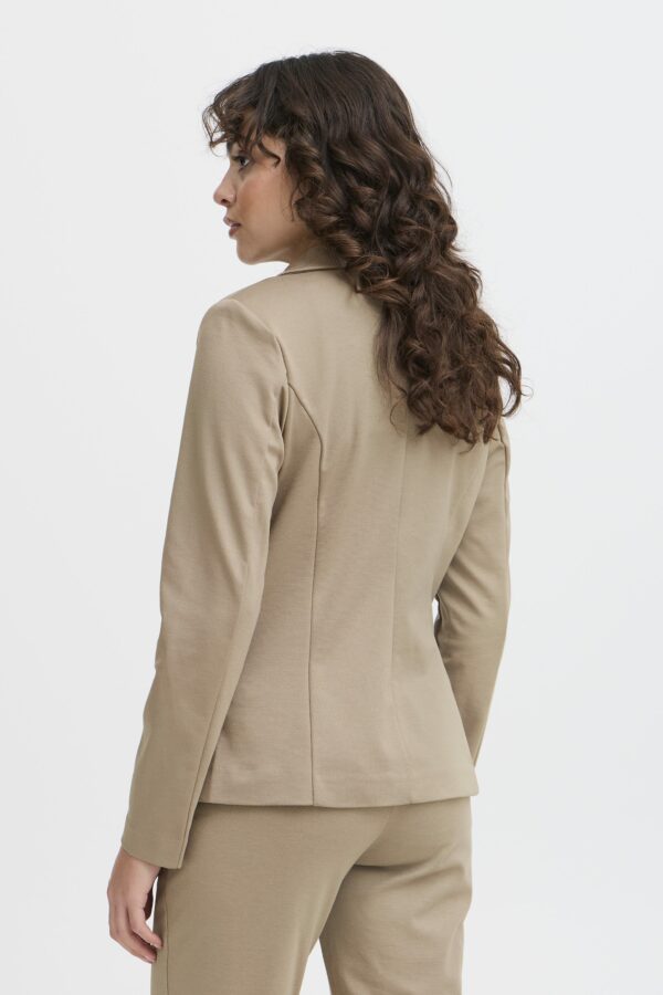 Blazer en jersey taupe – Image 5