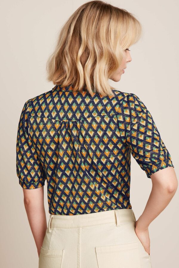 Blouse motif graphique pailleté – Image 4