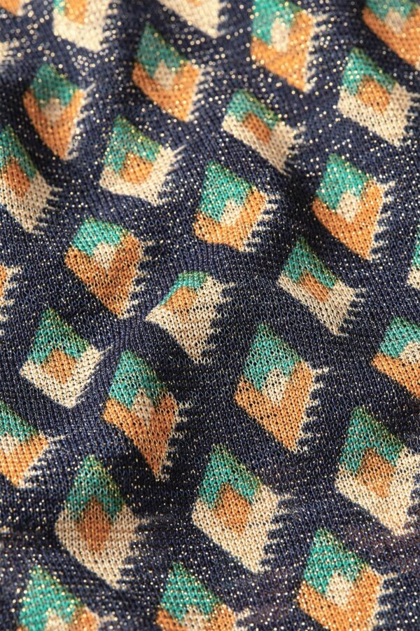 Blouse motif graphique pailleté – Image 3