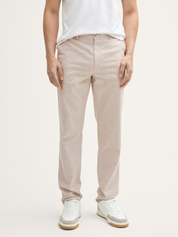 Pantalon en lin beige