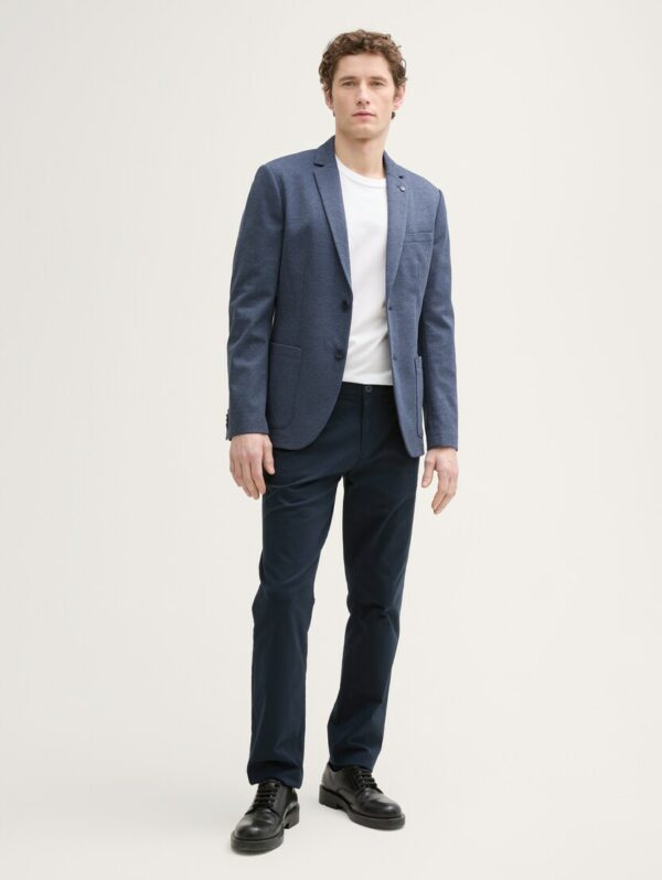 Blazer piqué bleu – Image 3