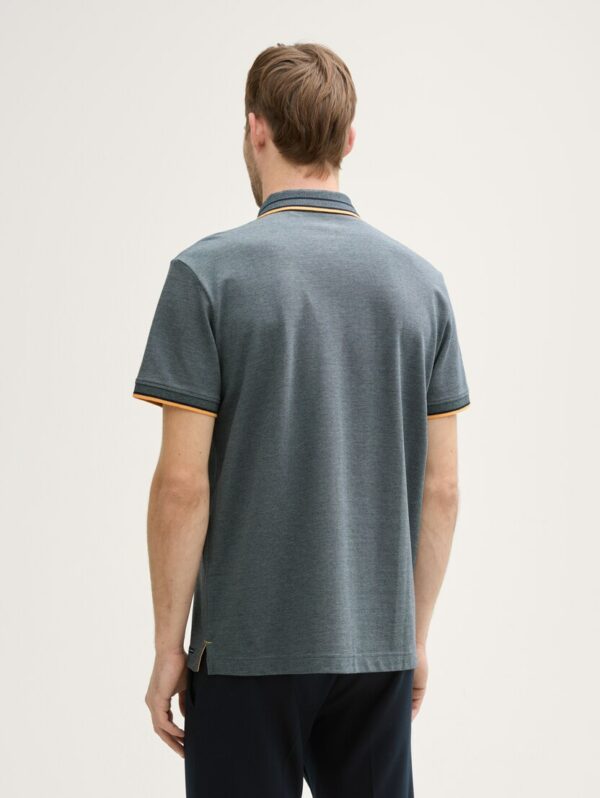 Polo piqué vert de gris – Image 4