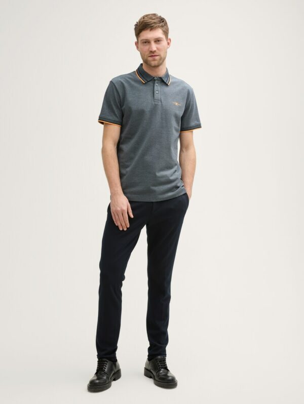 Polo piqué vert de gris – Image 3