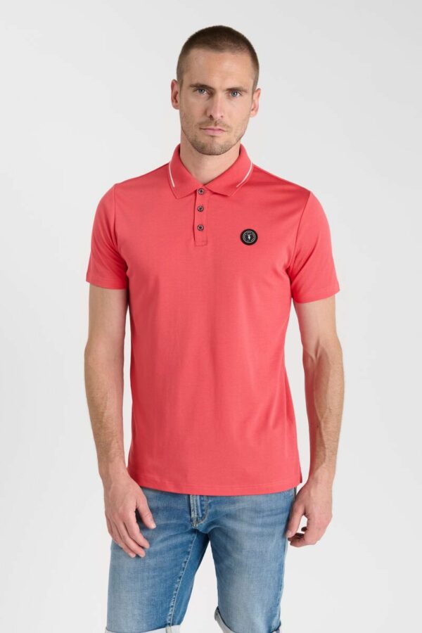 Polo rose en jersey – Image 2