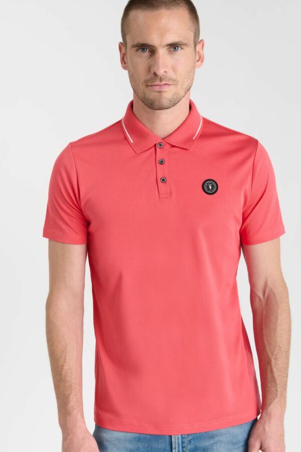 Polo rose en jersey