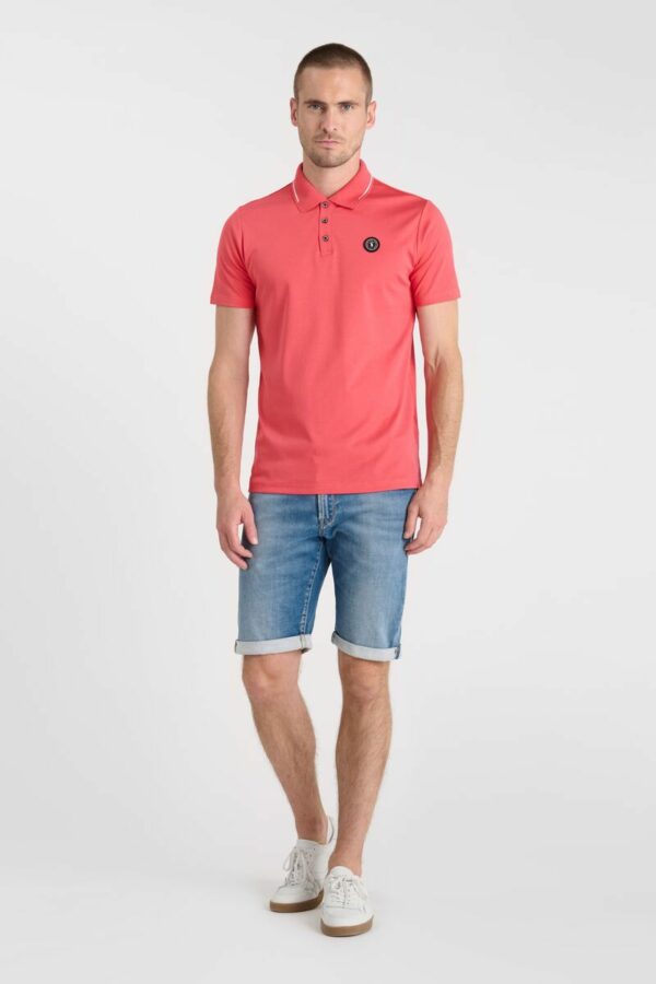 Polo rose en jersey – Image 4