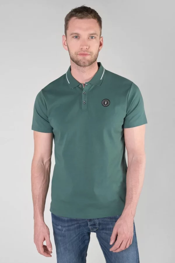 Polo vert en jersey – Image 5