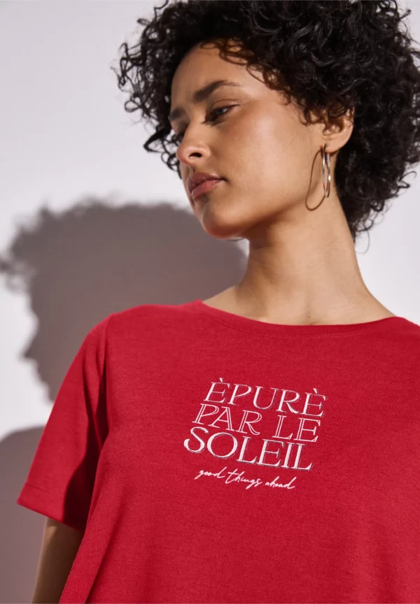 T-shirt rouge artwork