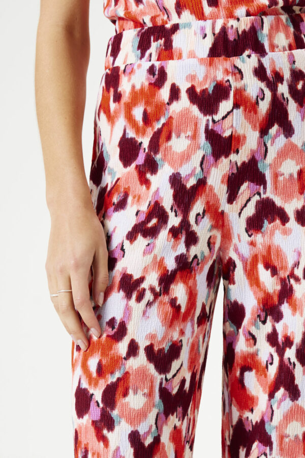Pantalon fluide motifs fleuris – Image 2