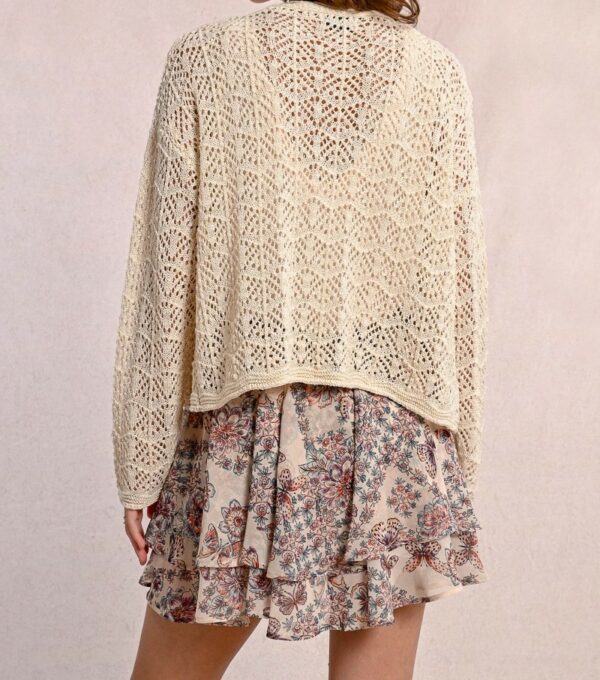 Cardigan en maille ajouré – Image 4