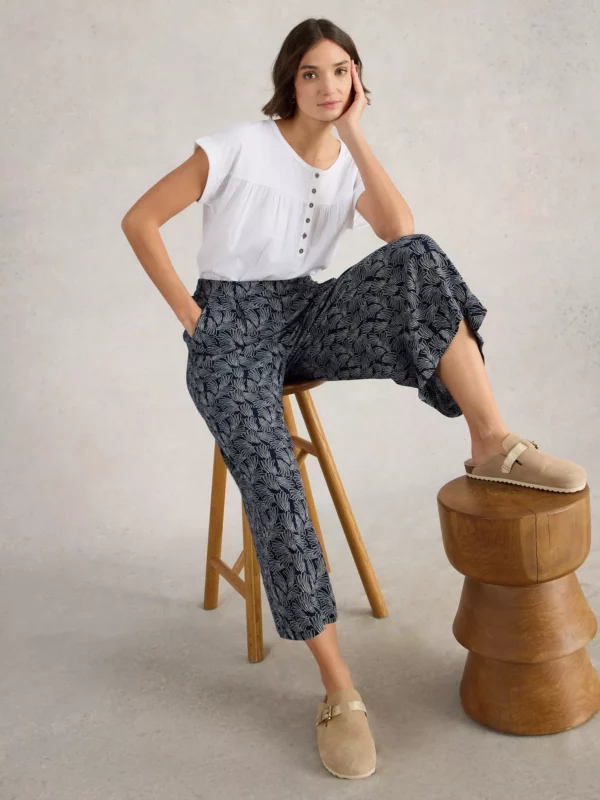 Pantalon jupe culotte en lin – Image 4