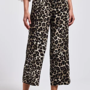 Pantalon fluide 7/8e léopard