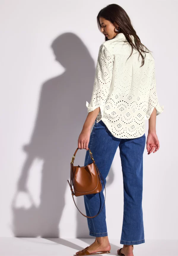 Blouse broderie anglaise blanc – Image 5