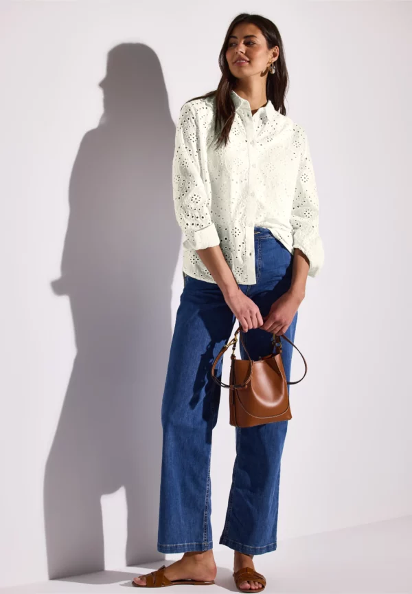 Blouse broderie anglaise blanc – Image 4