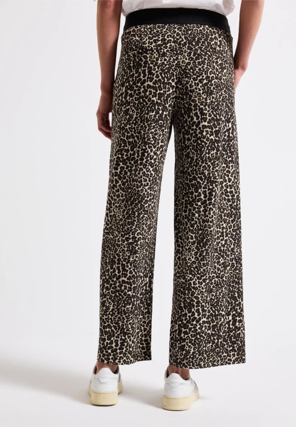 Pantalon en jersey motifs léopard – Image 2