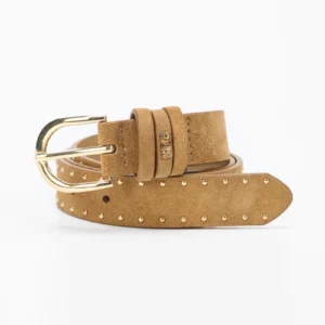 Ceinture en daim camel