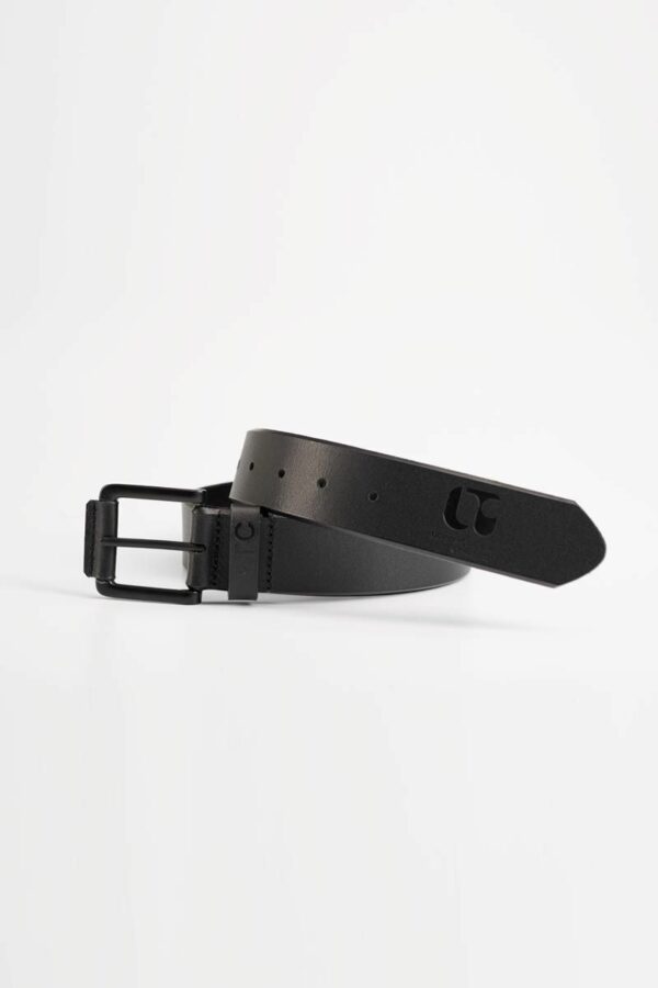Ceinture noire en cuir – Image 2