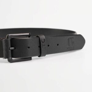 Ceinture noire en cuir