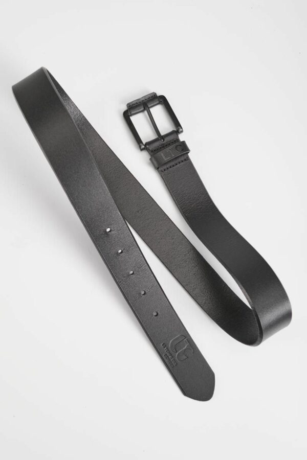 Ceinture noire en cuir – Image 6
