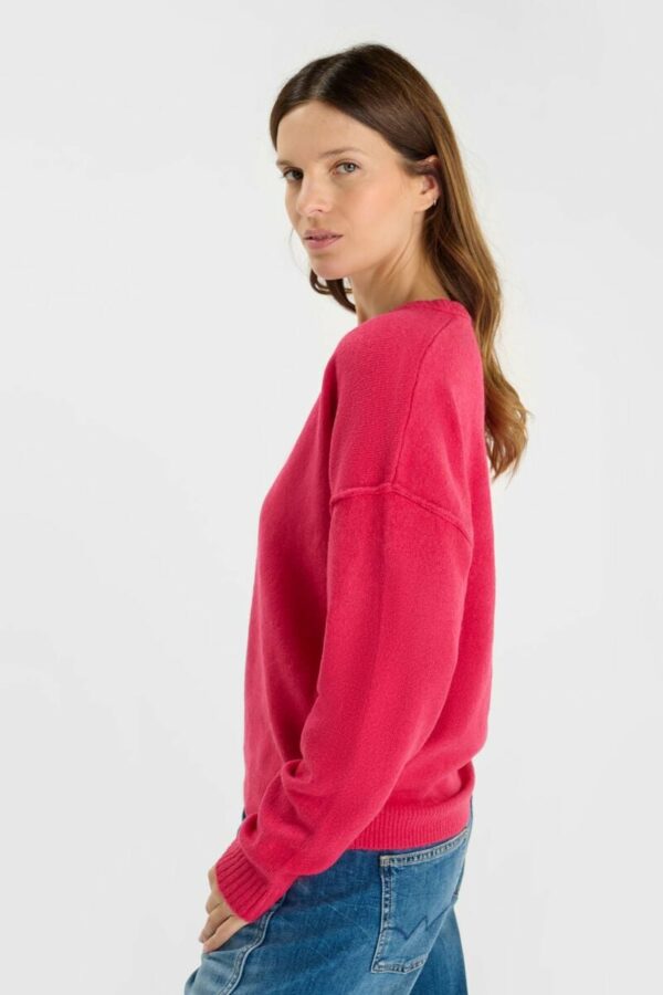 Pull col V rose – Image 3