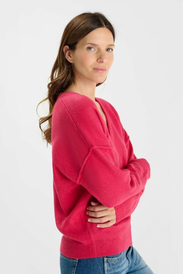 Pull col V rose – Image 4