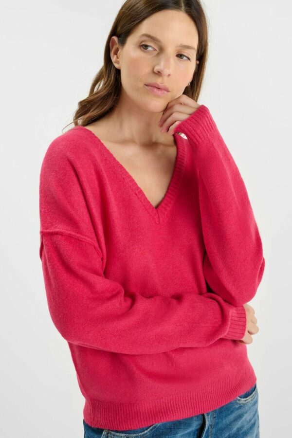 Pull col V rose – Image 5