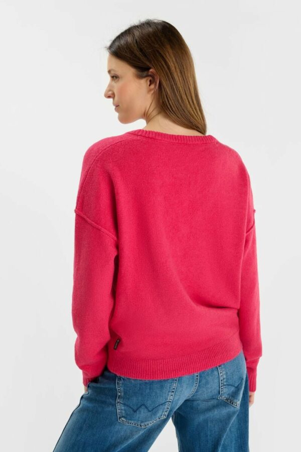 Pull col V rose – Image 6