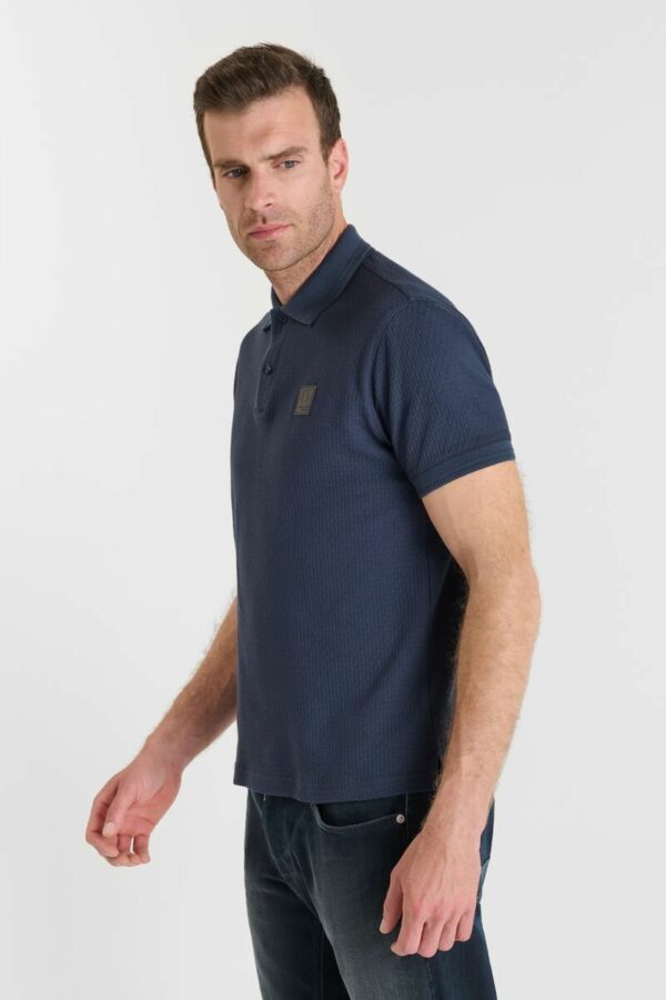 Polo en maille bleu – Image 4