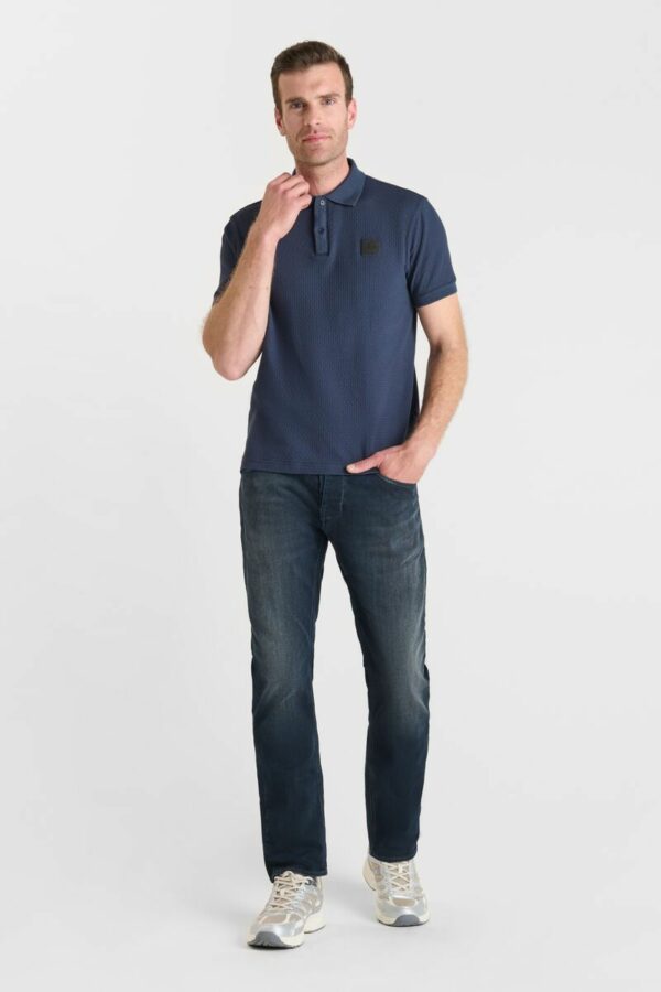 Polo en maille bleu – Image 3