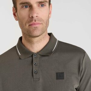 Polo marron en jersey