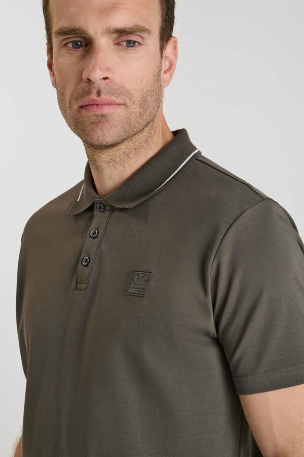 Polo marron en jersey – Image 5