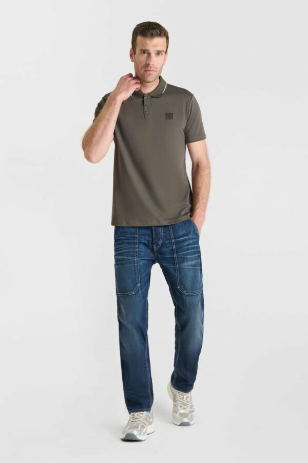 Polo marron en jersey – Image 4
