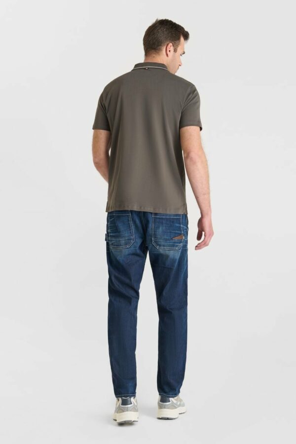 Polo marron en jersey – Image 3