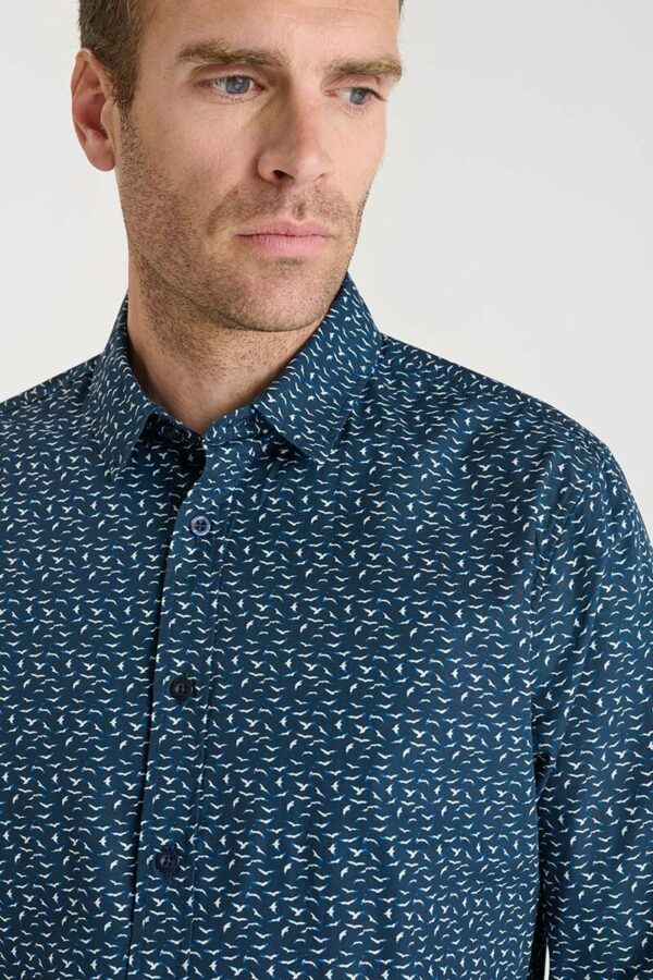Chemise motifs oiseaux