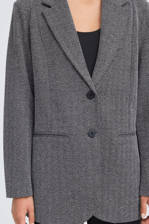 Blazer jacquard long