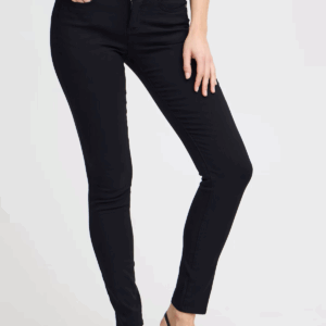 Pantalon slim noir basique