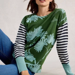 Pull bi-motifs 100% coton