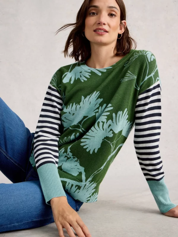 Pull bi-motifs 100% coton