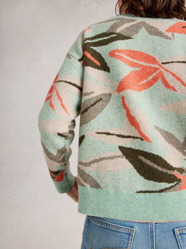 Pull motifs feuillages – Image 3