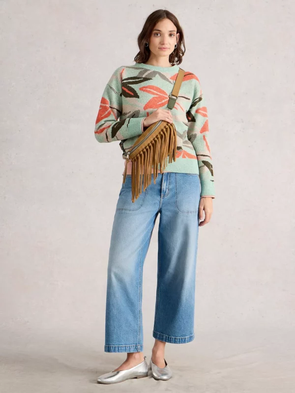 Pull motifs feuillages – Image 2