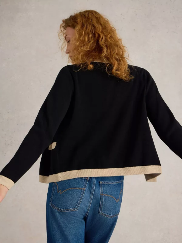 Cardigan noir et blanc – Image 3