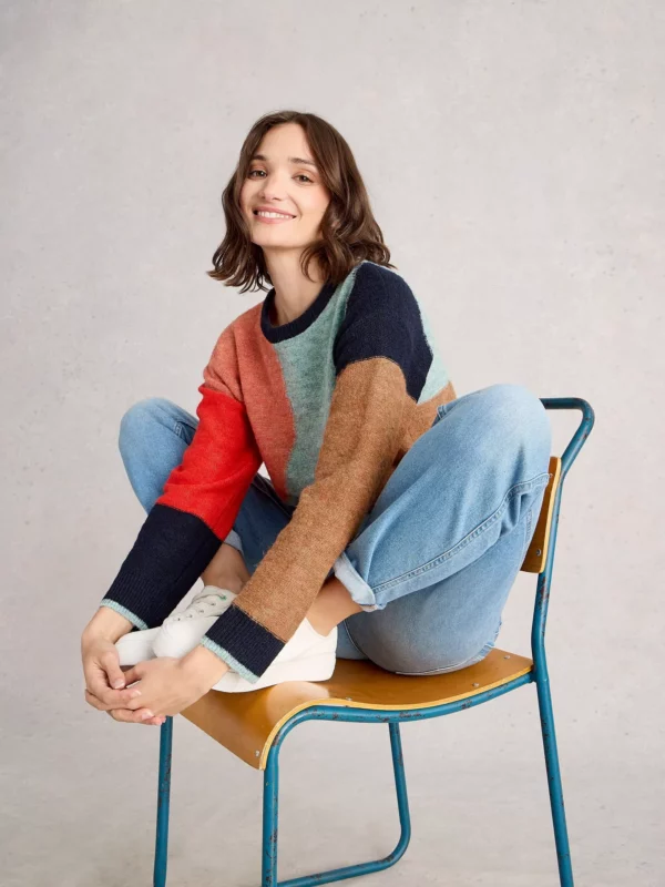 Pull col rond motifs géo – Image 4