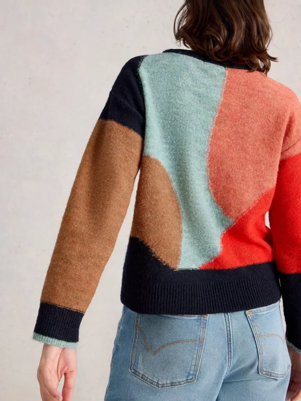 Pull col rond motifs géo – Image 3
