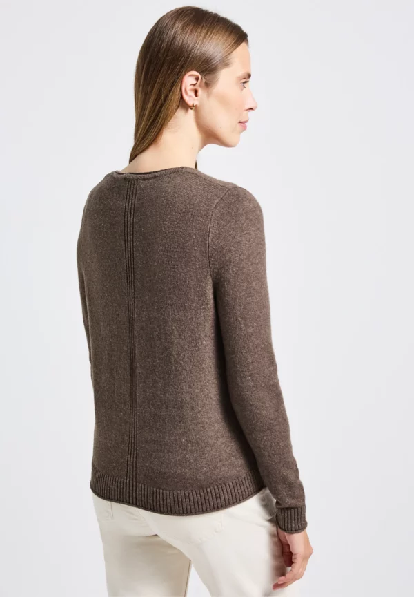 Gilet boutonnée marron – Image 5