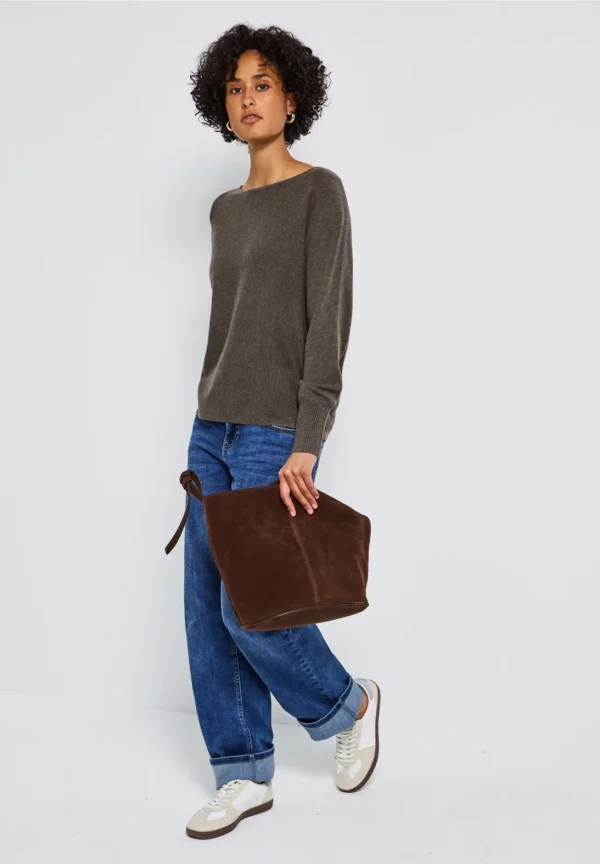 Pull col bateau chocolat – Image 4