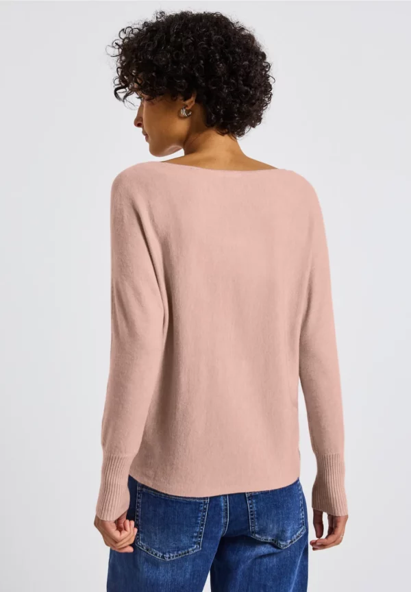 Pull col bateau rose pale – Image 5