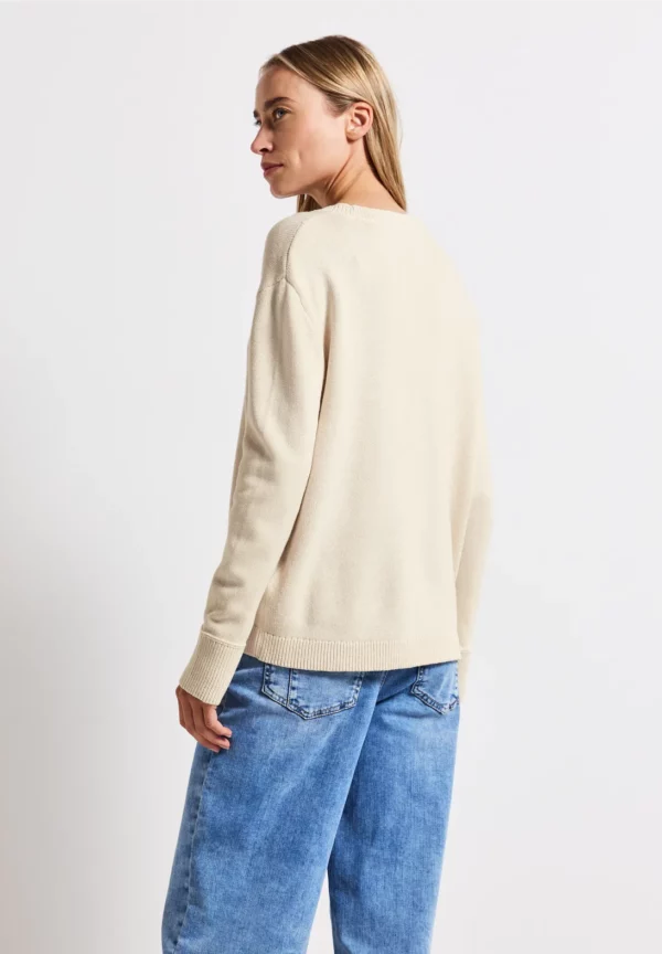 Pull col rond écru – Image 5