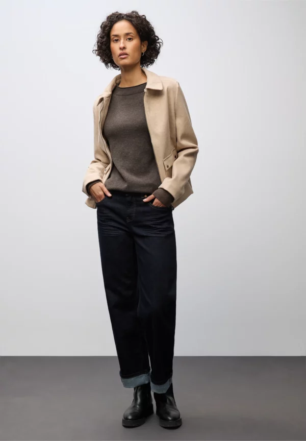 Pull col montant chocolat – Image 4